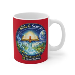 Faithful Harmony Inspirational 11oz Ceramic Mug – Dark Red