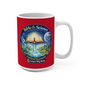 Faithful Harmony Inspirational 15oz Ceramic Mug – Dark Red