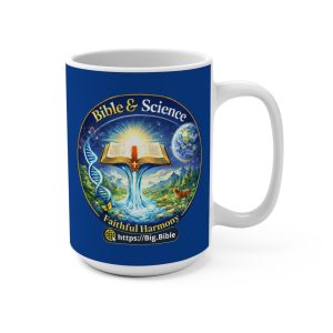 Faithful Harmony Inspirational 15oz Ceramic Mug – Dark Blue