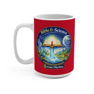 Faithful Harmony Inspirational 15oz Ceramic Mug – Dark Red