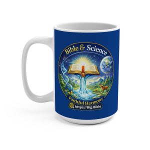 Faithful Harmony Inspirational 15oz Ceramic Mug – Dark Blue