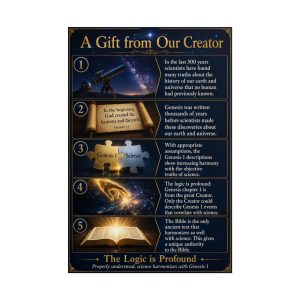 A Gift from Our Creator Matte Poster — Genesis & Science Inspirational Wall Art